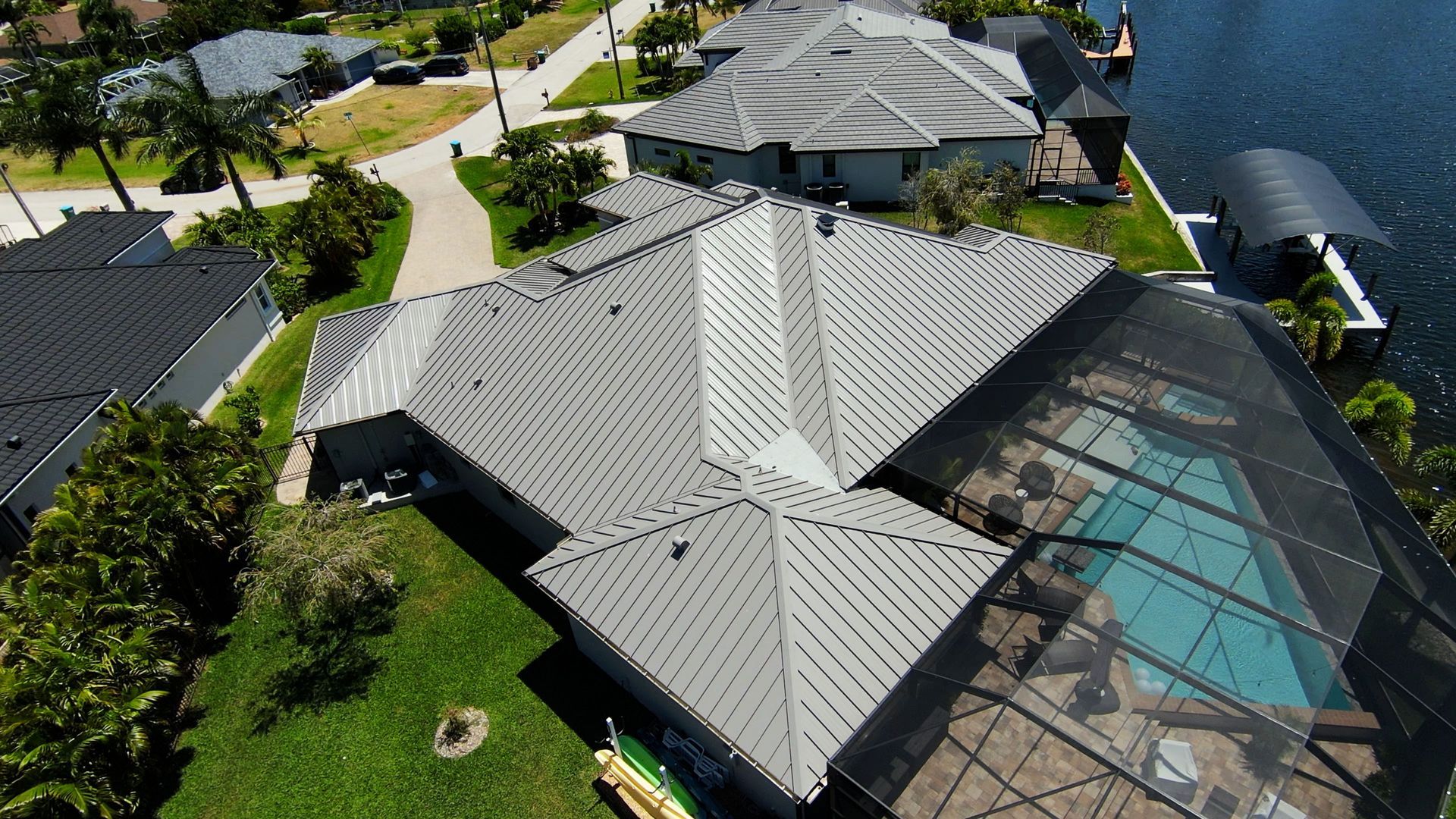 New Metal Roof in Cape Coral by Four Peaks Roofing