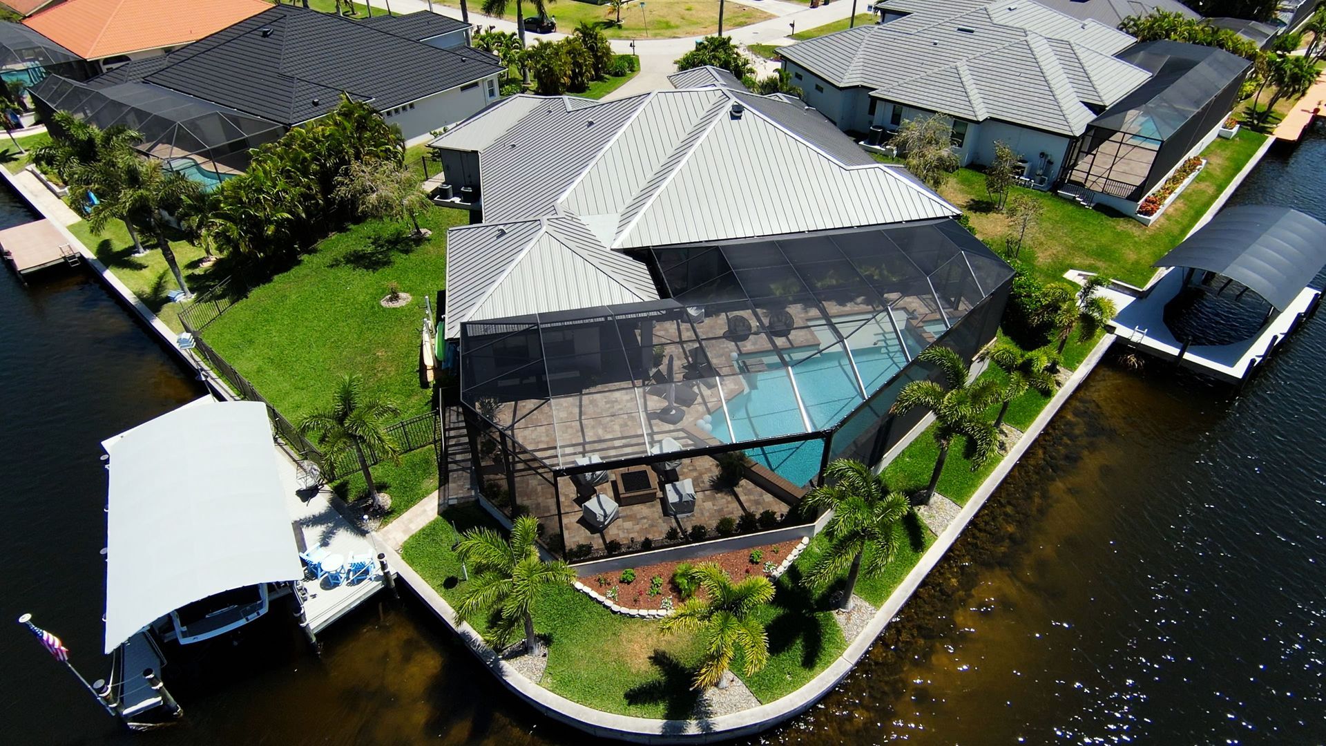 New Metal Roof in Cape Coral by Four Peaks Roofing