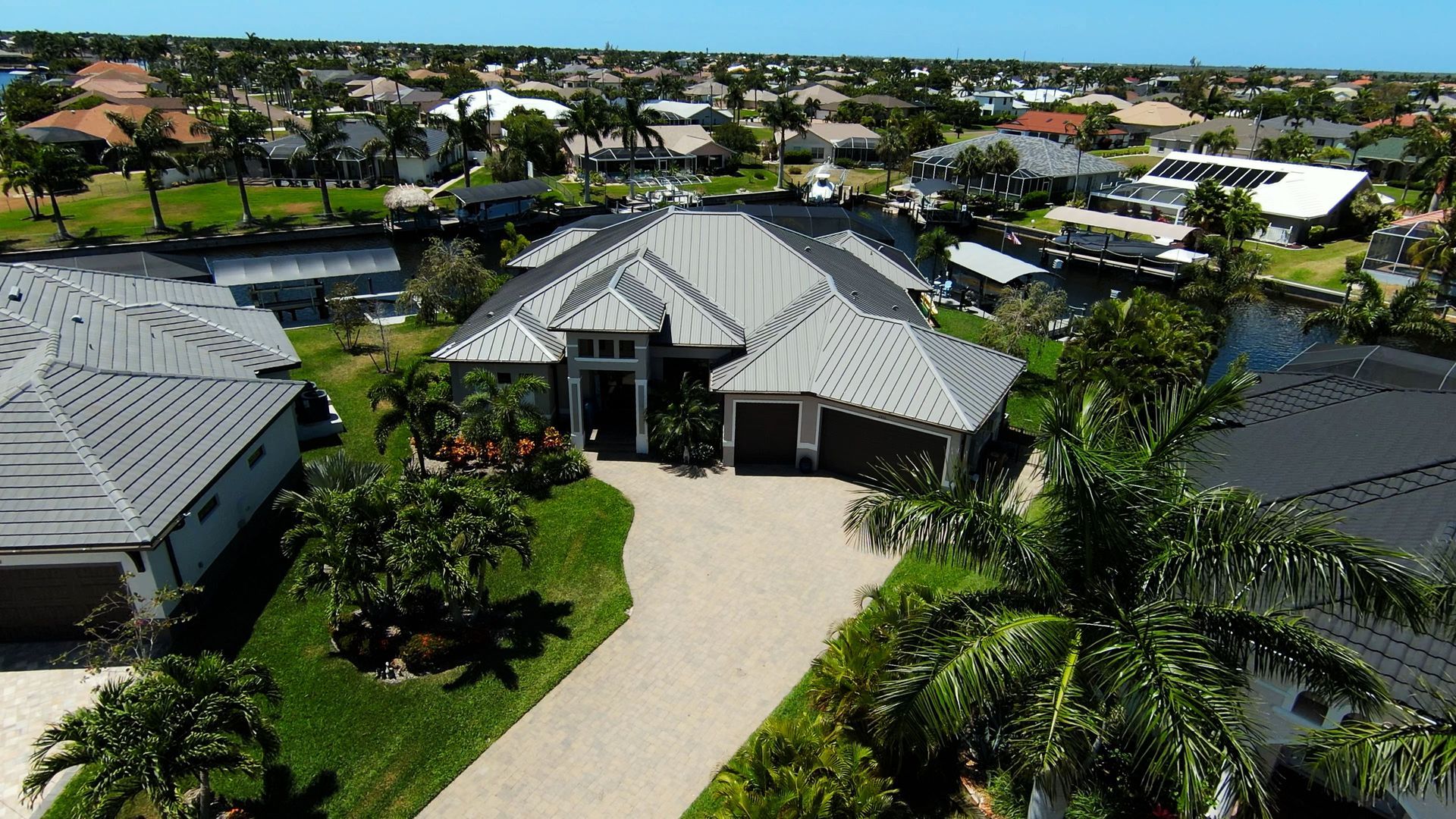 New Metal Roof in Cape Coral by Four Peaks Roofing