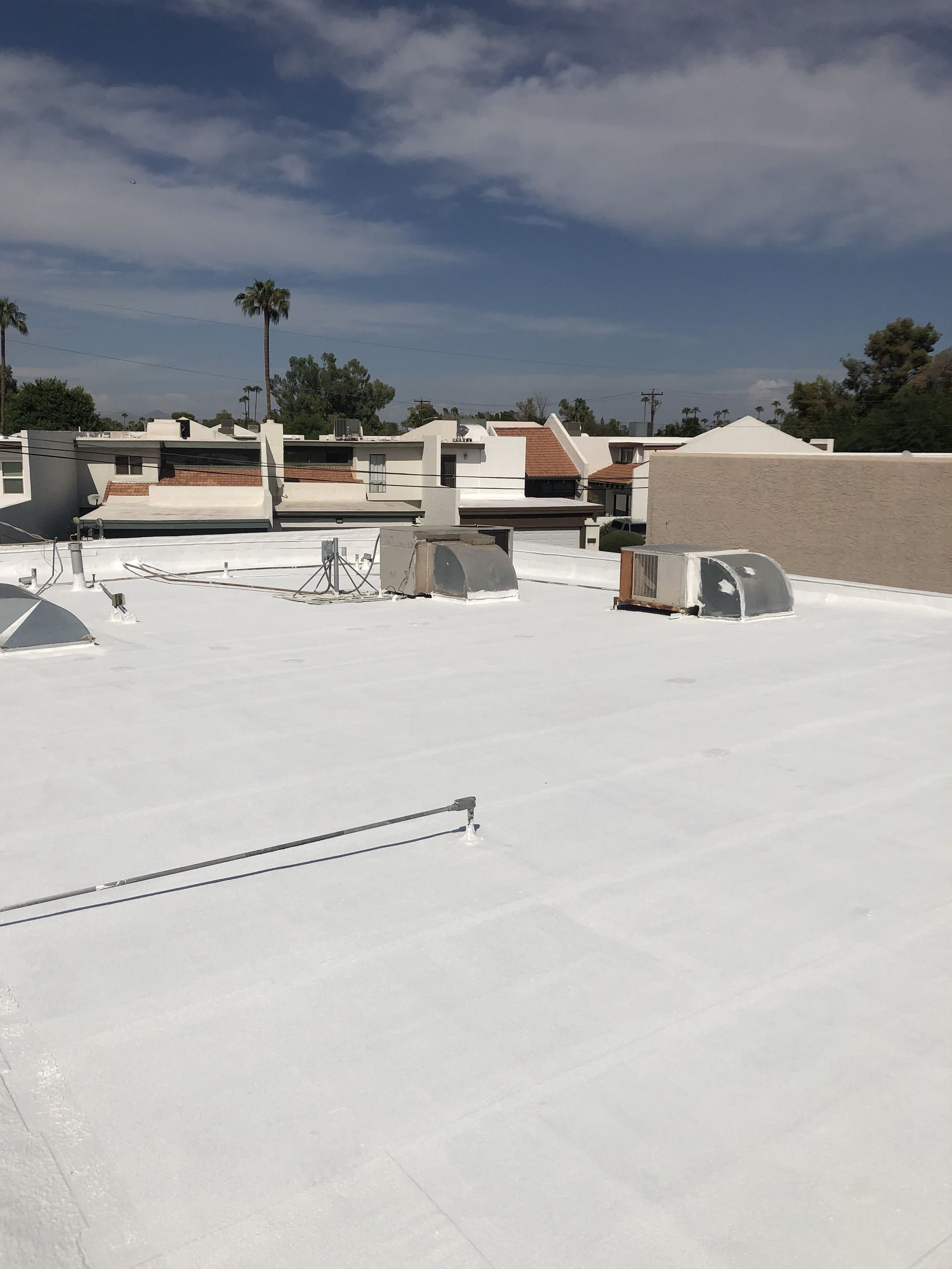 A brand new white roof by Four Peaks Roofing in Punta Gorda