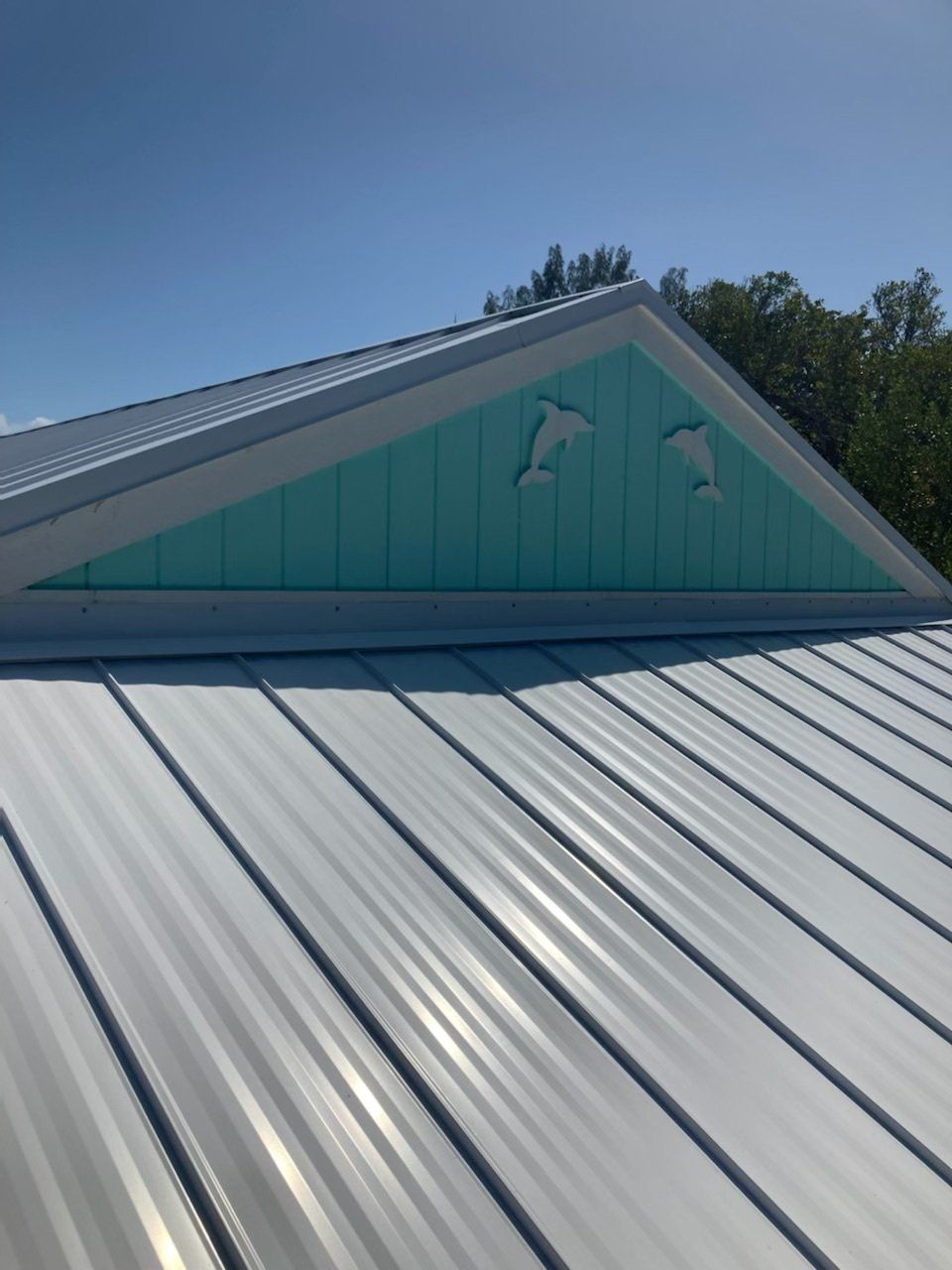 A brand new metal roof installed by Four Peaks Roofing in Sanibel
