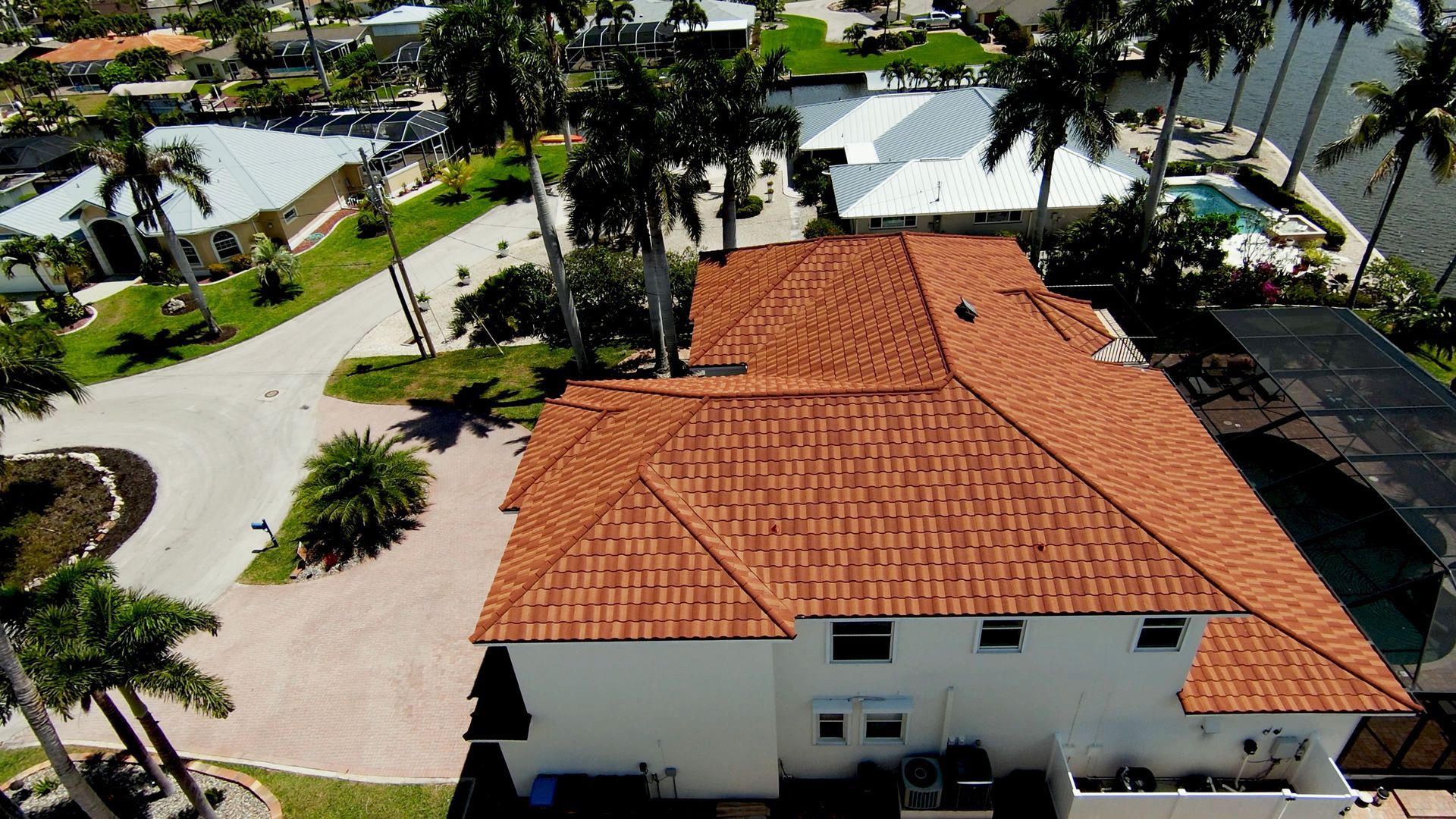 New Stone Coated Steel Roof in Cape Coral by Four Peaks Roofing