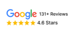 The google logo has 4.6 stars on it.