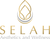 A logo for a company called selah aesthetics and wellness.