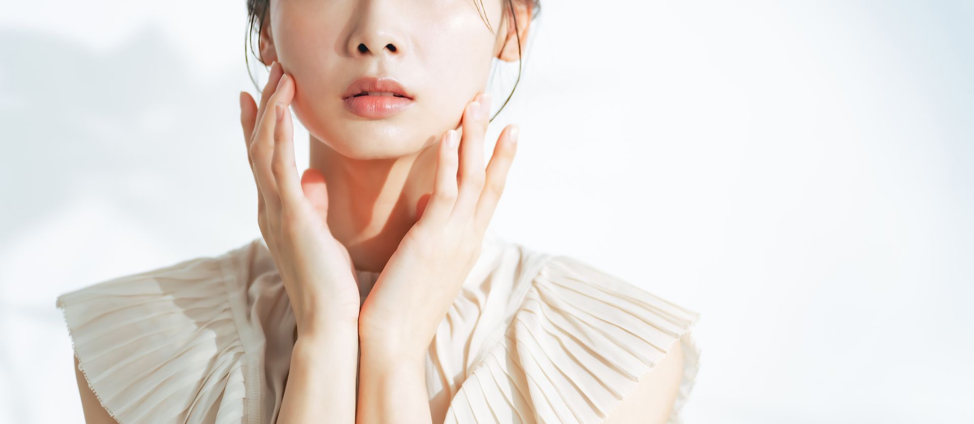 A woman with youthful skin