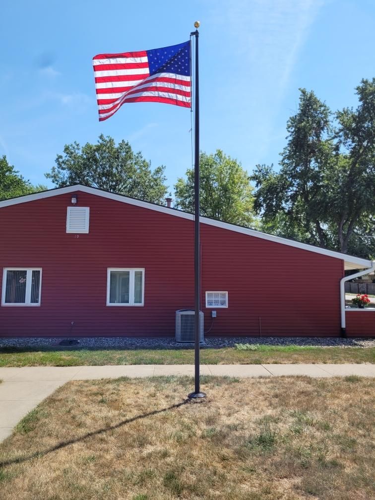New Flagpole — Omaha, NE — A -1 Flags, Poles, and Repair