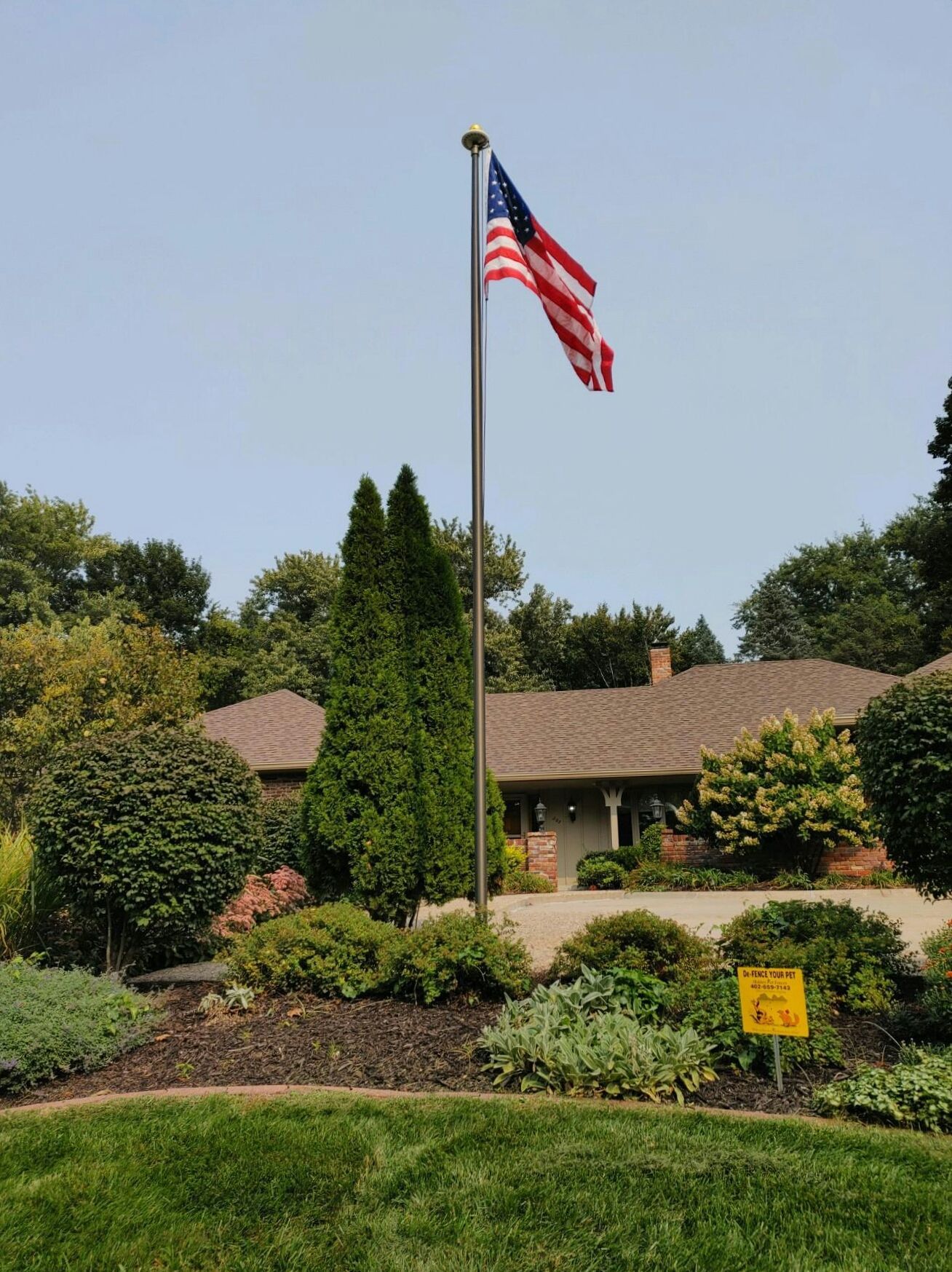 Groundset Flagpole — Omaha, NE — A -1 Flags, Poles, and Repair