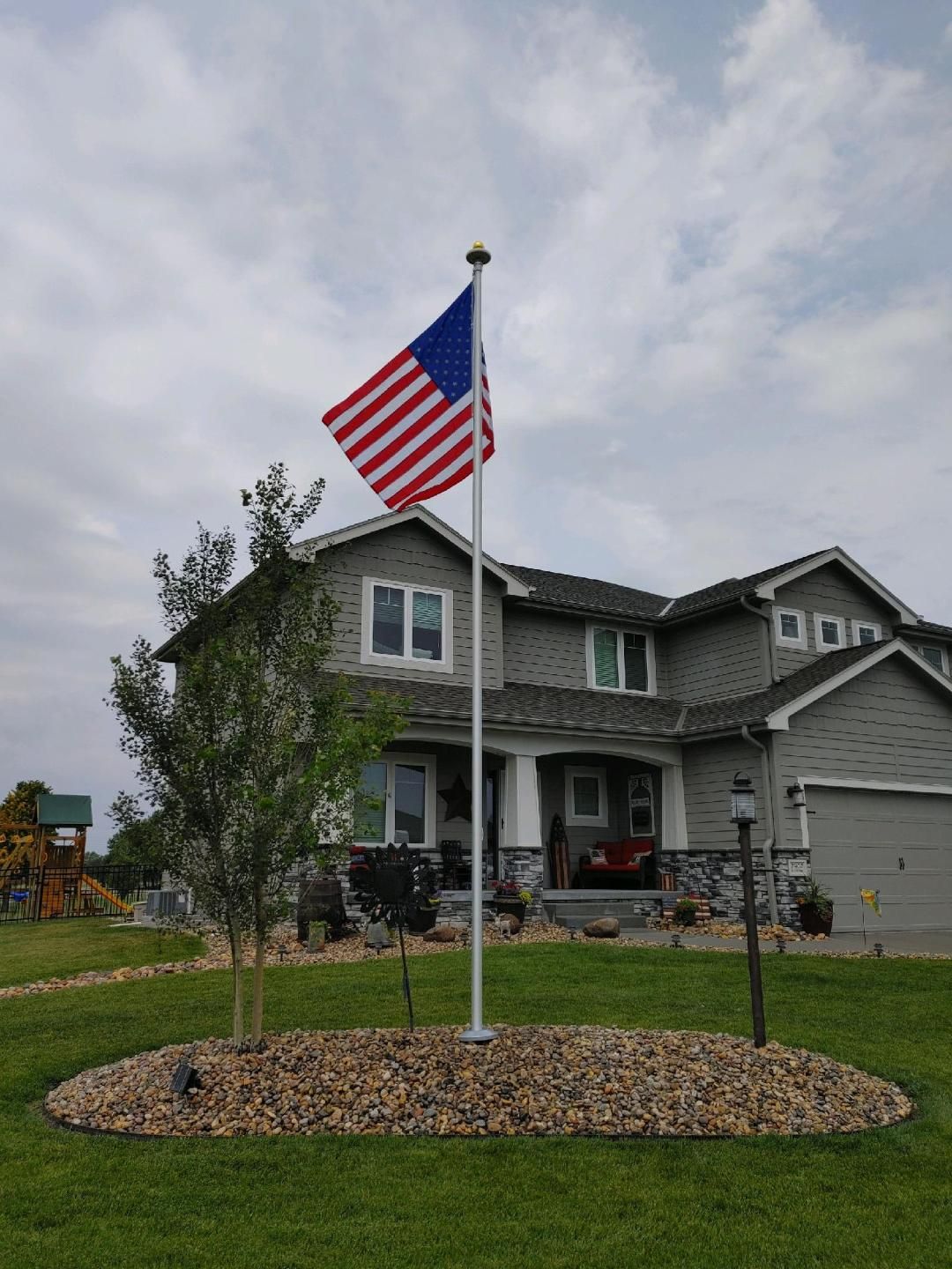 Flag in Homeowners Association — Omaha, NE — A -1 Flags, Poles, and Repair