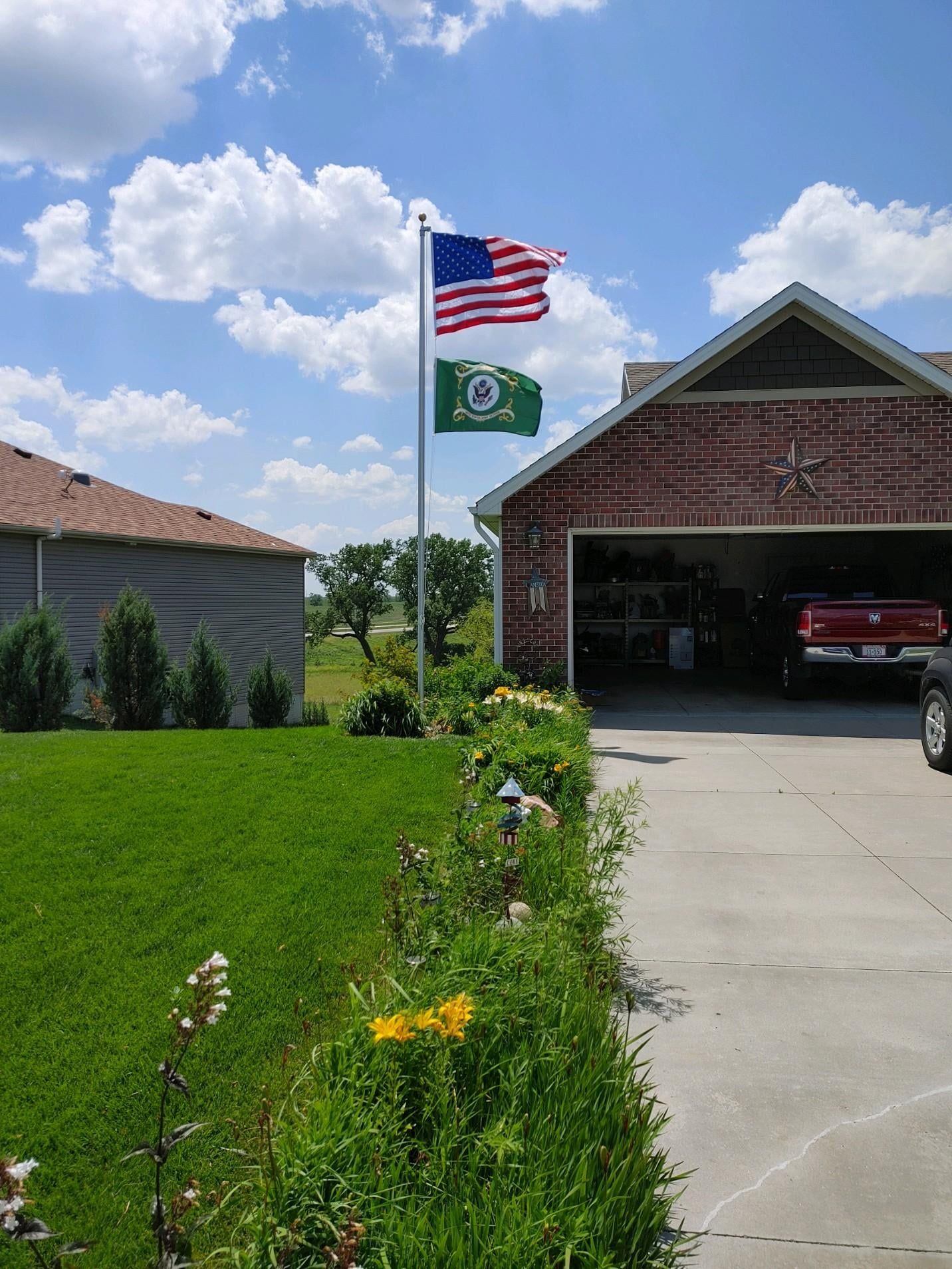 Garden Flagpole — Omaha, NE — A -1 Flags, Poles, and Repair