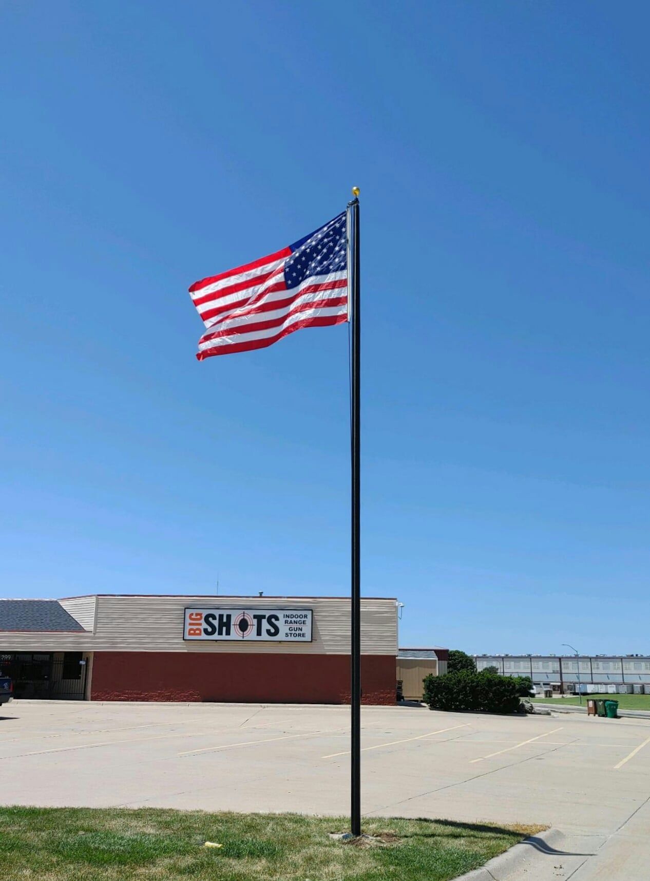 25 Black Flag Pole With Establishment — Omaha, NE — A -1 Flags, Poles, and Repair