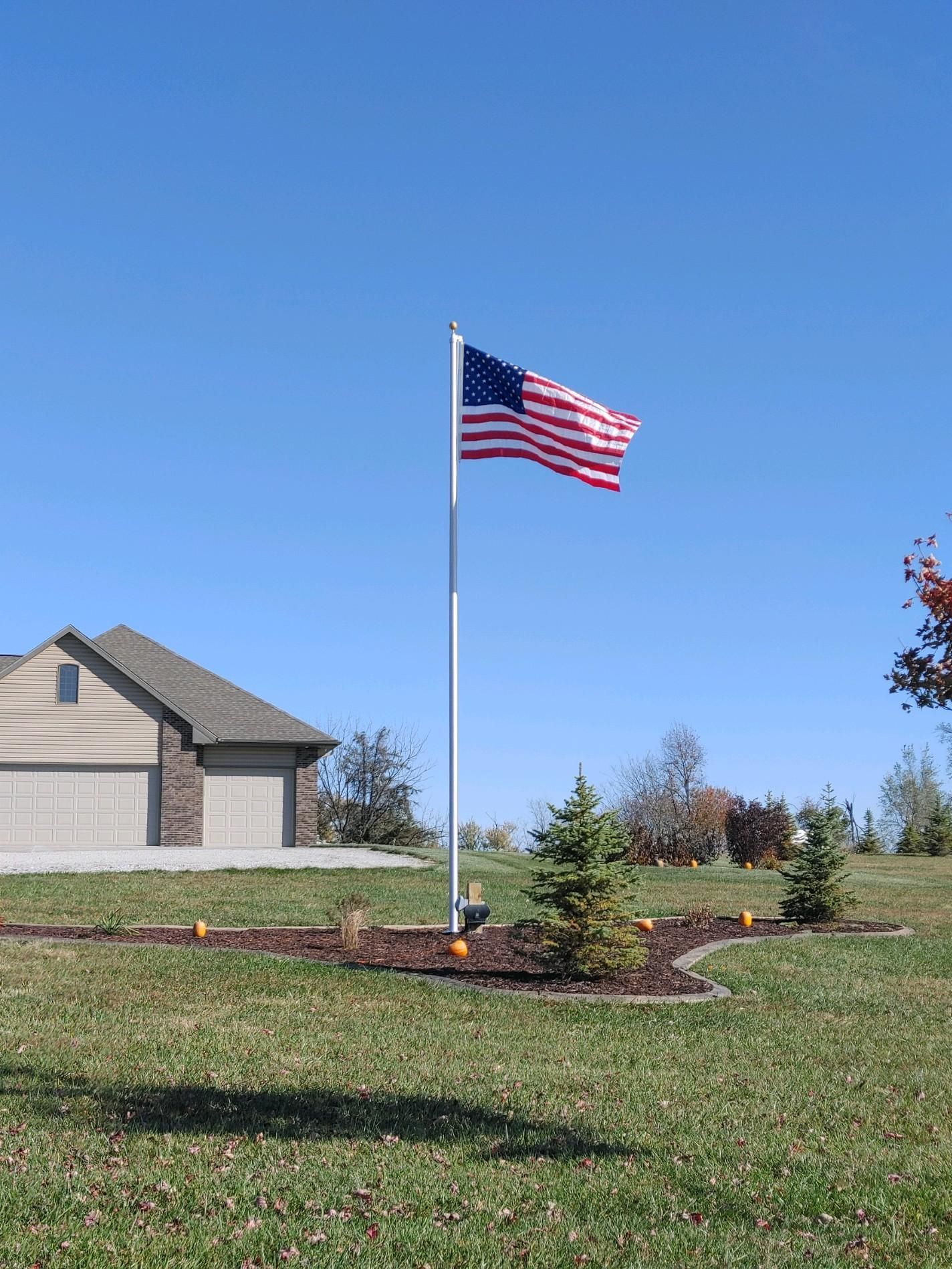 25 Silver Estate Flag Pole — Omaha, NE — A -1 Flags, Poles, and Repair