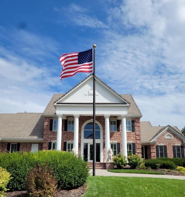 25x5 Bronze Sentry Flag Pole — Omaha, NE — A -1 Flags, Poles, and Repair