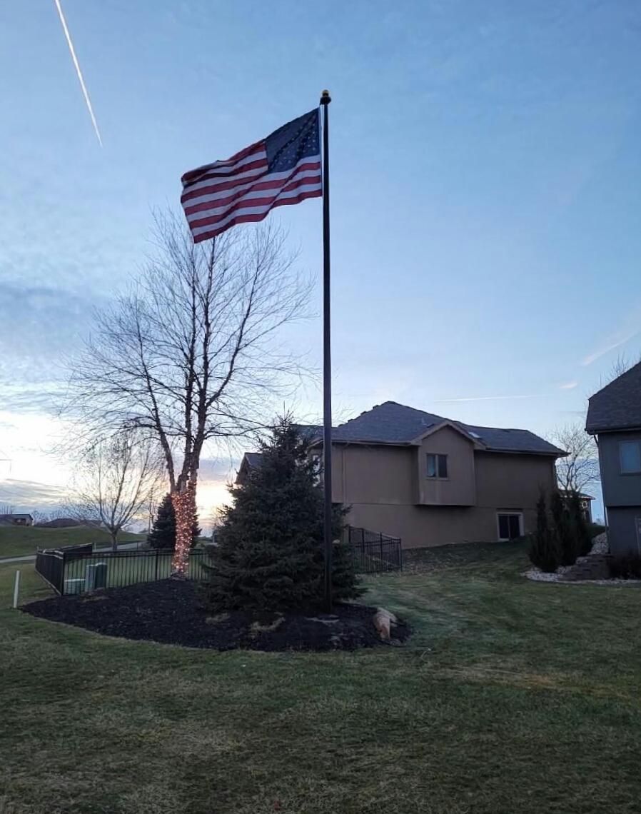 30x5 Black Estate — Omaha, NE — A -1 Flags, Poles, and Repair