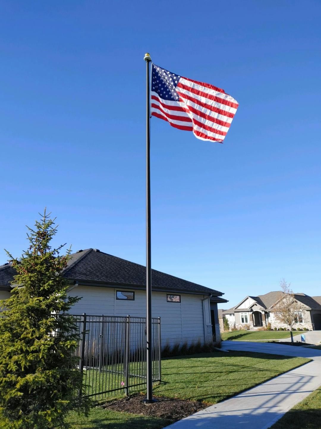 30'x5 Bronze Cont — Omaha, NE — A -1 Flags, Poles, and Repair