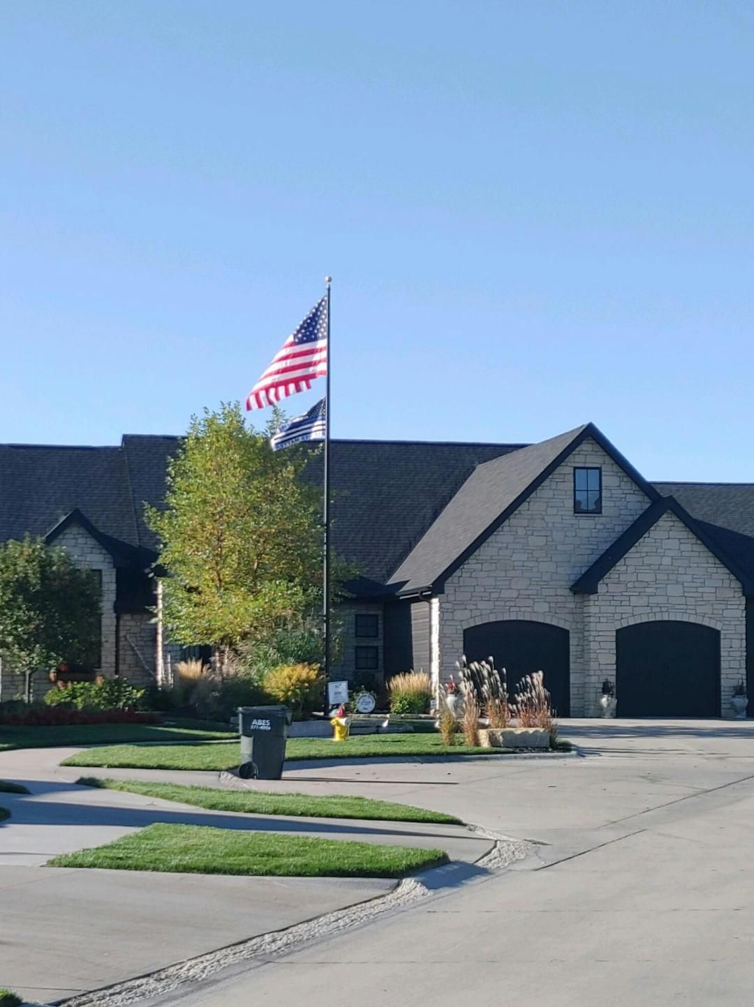 30x5 Cont Black1 — Omaha, NE — A -1 Flags, Poles, and Repair