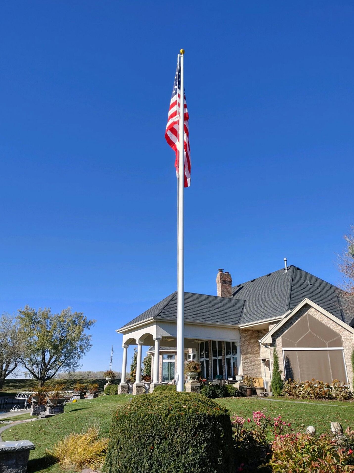 30x5 White Cont — Omaha, NE — A -1 Flags, Poles, and Repair