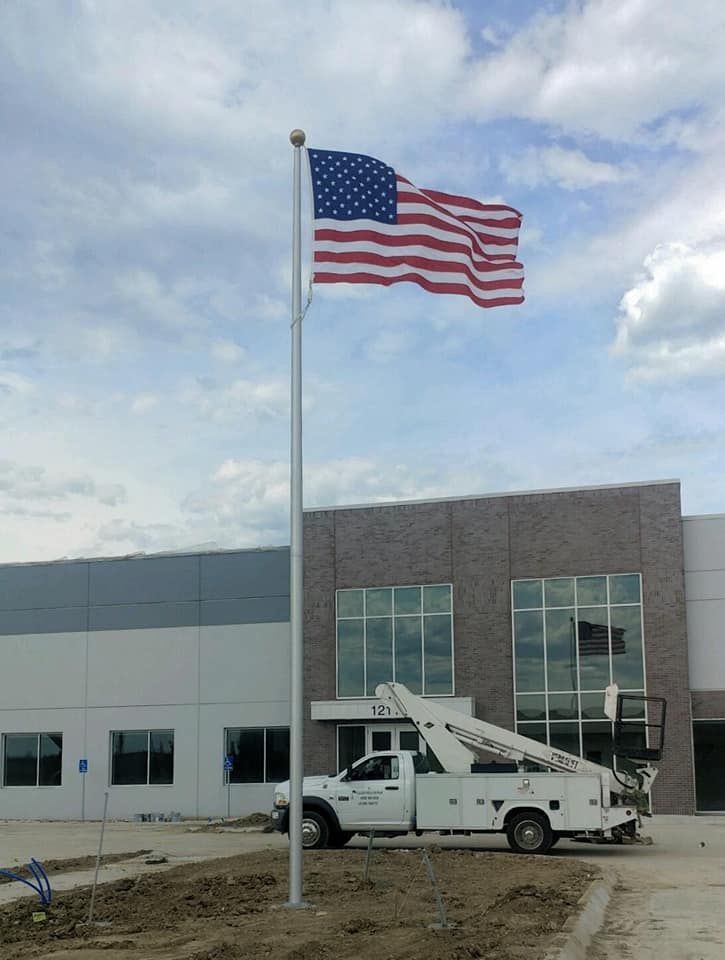 30x6 Sentry Silver 2 — Omaha, NE — A -1 Flags, Poles, and Repair