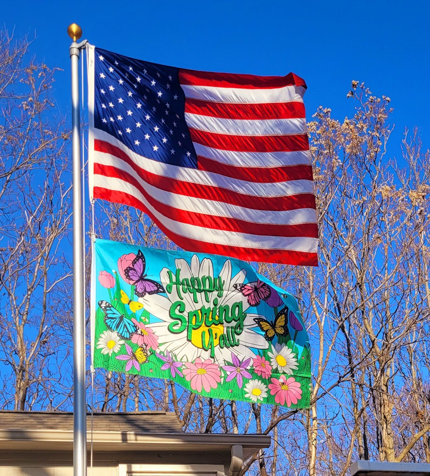 Spring Flag — Omaha, NE — A -1 Flags, Poles, and Repair