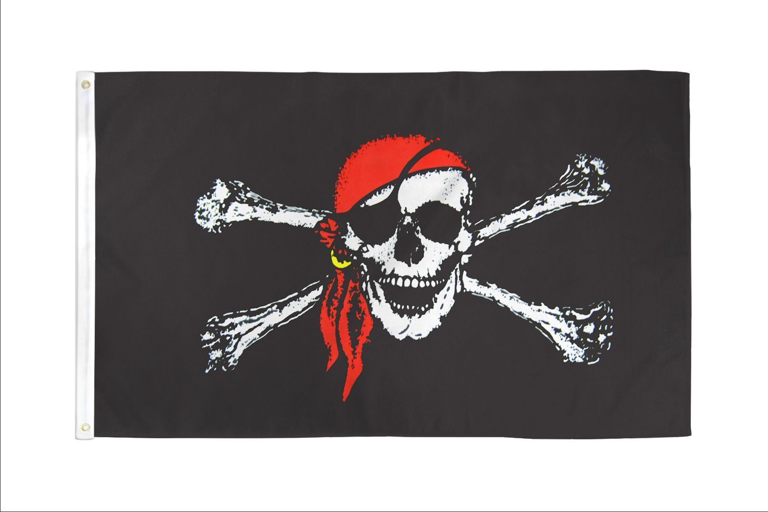 Skull with Red Bandana Flag — Omaha, NE — A -1 Flags, Poles, and Repair