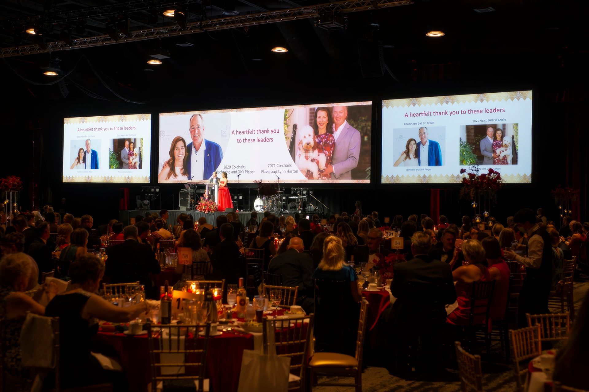 A large fund raising gala for the American Heart Association