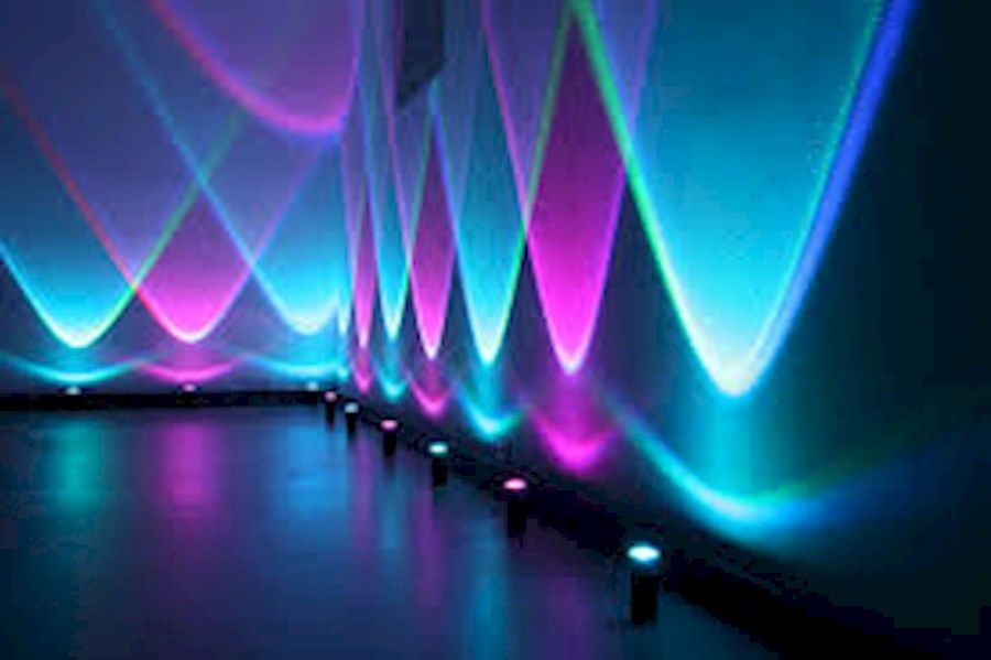 Boston Wireless Uplighting by Party Time Events - Blue