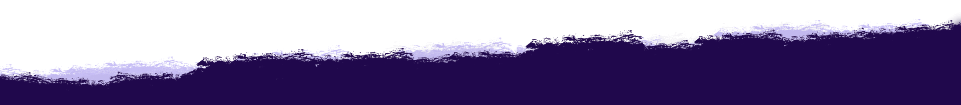 A purple and white brush stroke on a white background.
