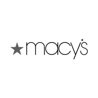 A black and white logo for macy 's with a star.