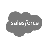 The salesforce logo is a cloud with the word salesforce written inside of it.