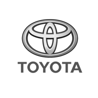 A toyota logo on a white background.