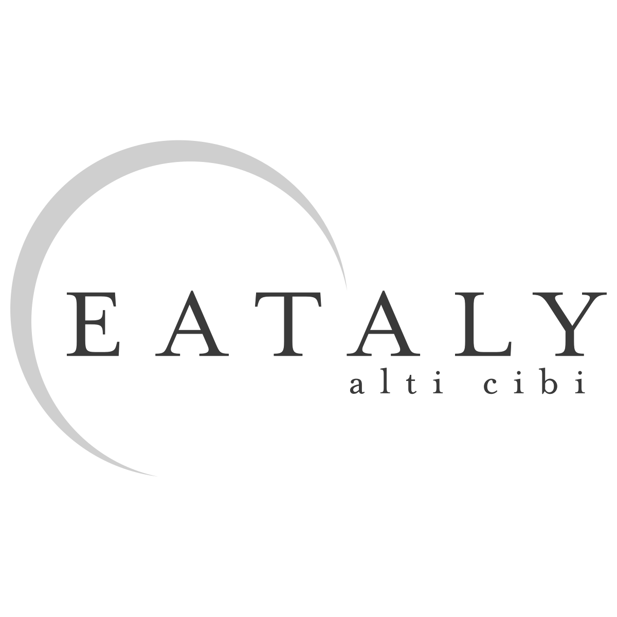 Eataly logo with text 
