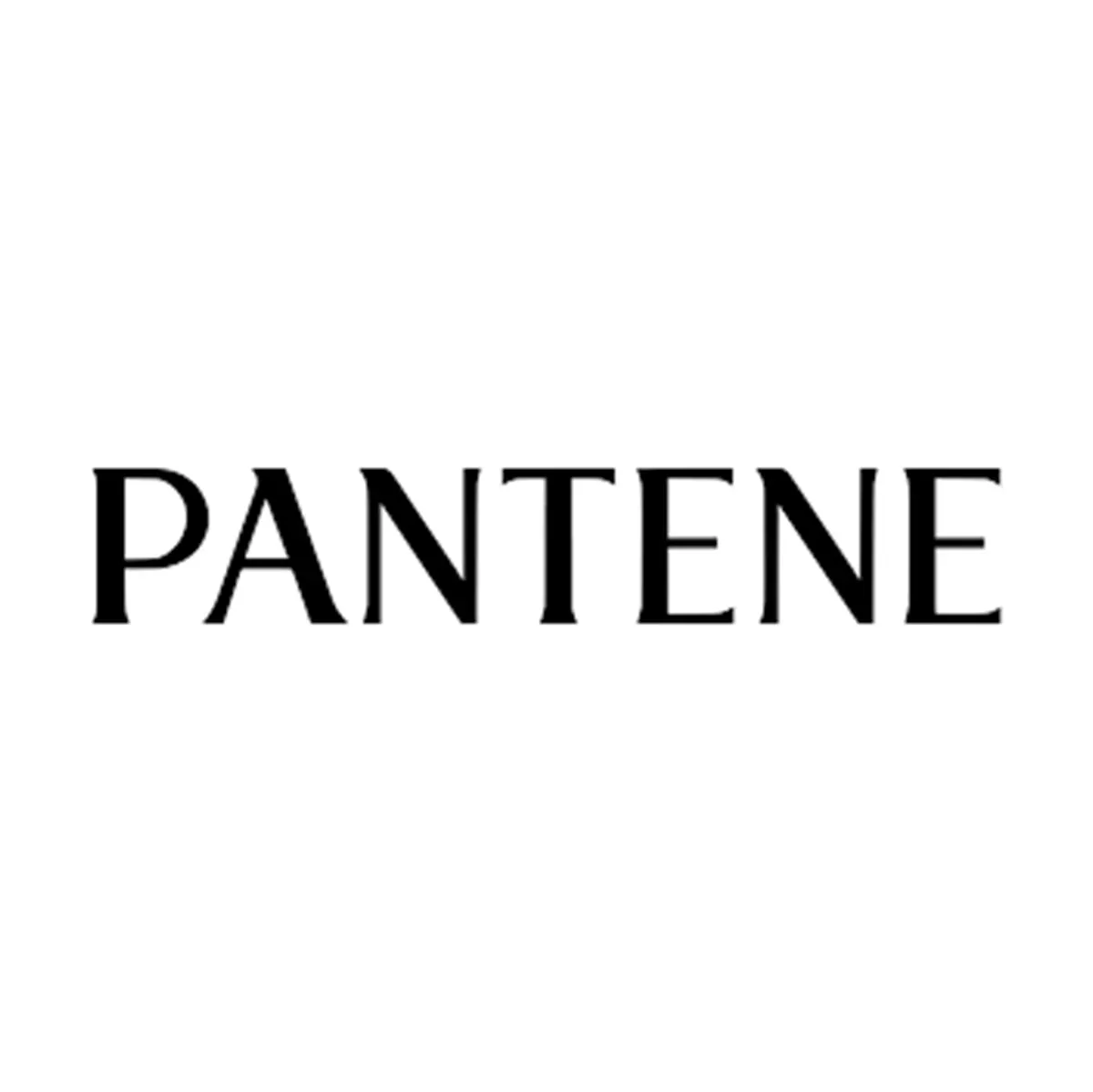 Pantene logo in black text on white background.