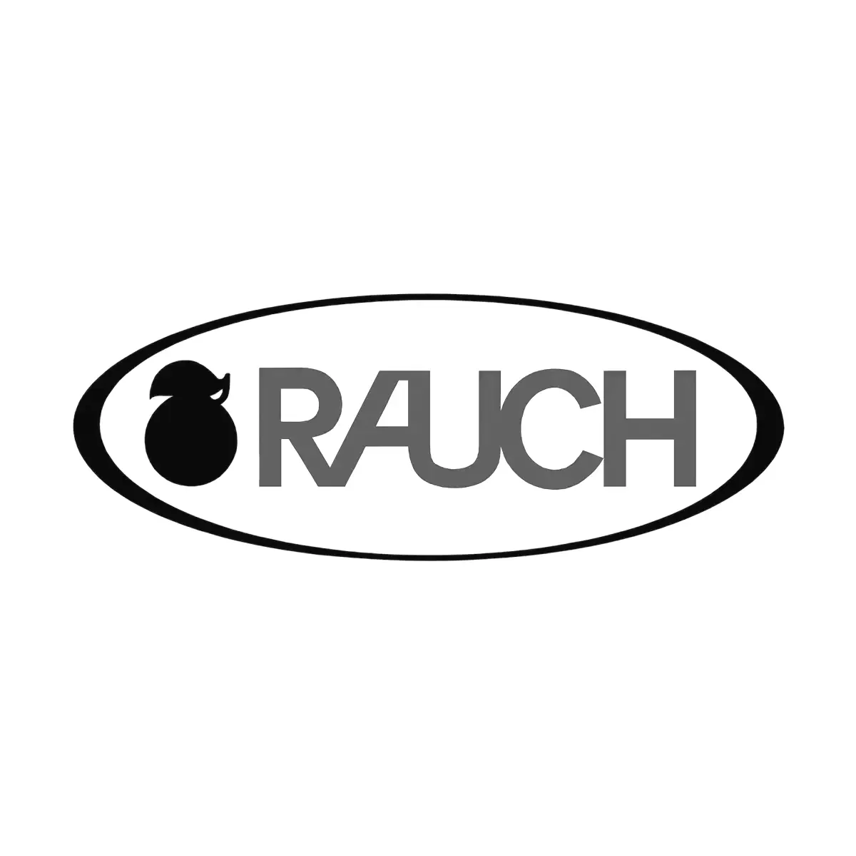 Rauch juice logo: gray word 