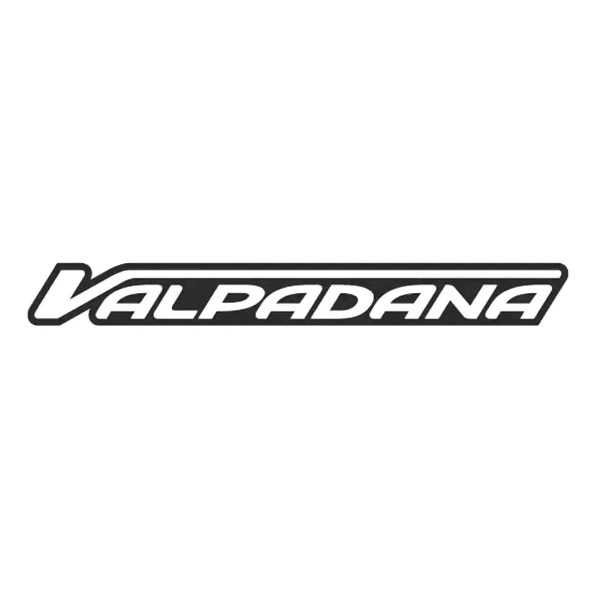 Valpadana logo in a white, outlined font.