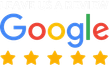 A google logo with five stars on it