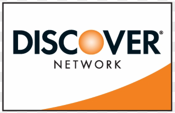 Discover Network logo with orange and white accents.