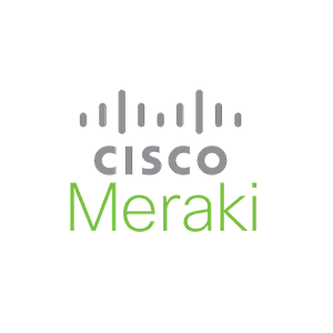 The cisco meraki logo is on a white background.
