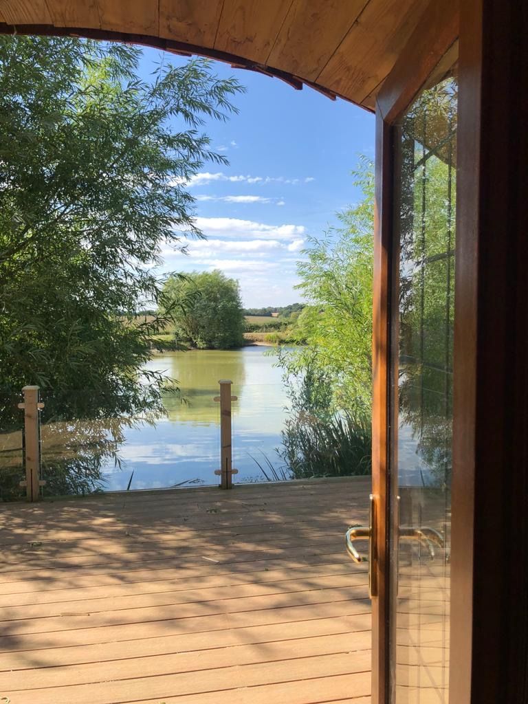 View of carp lake from deck