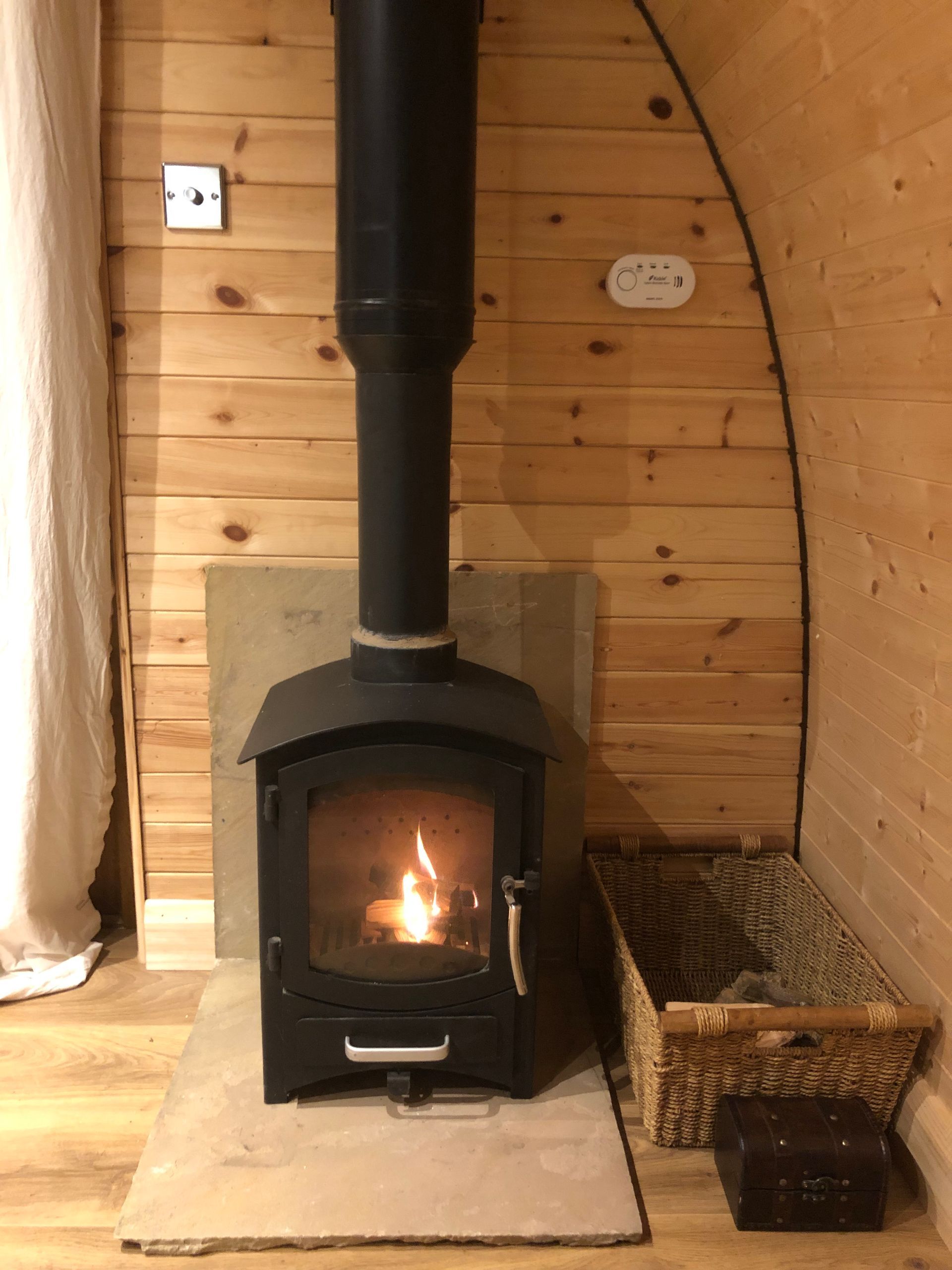 Snuggle up in front of the log burner