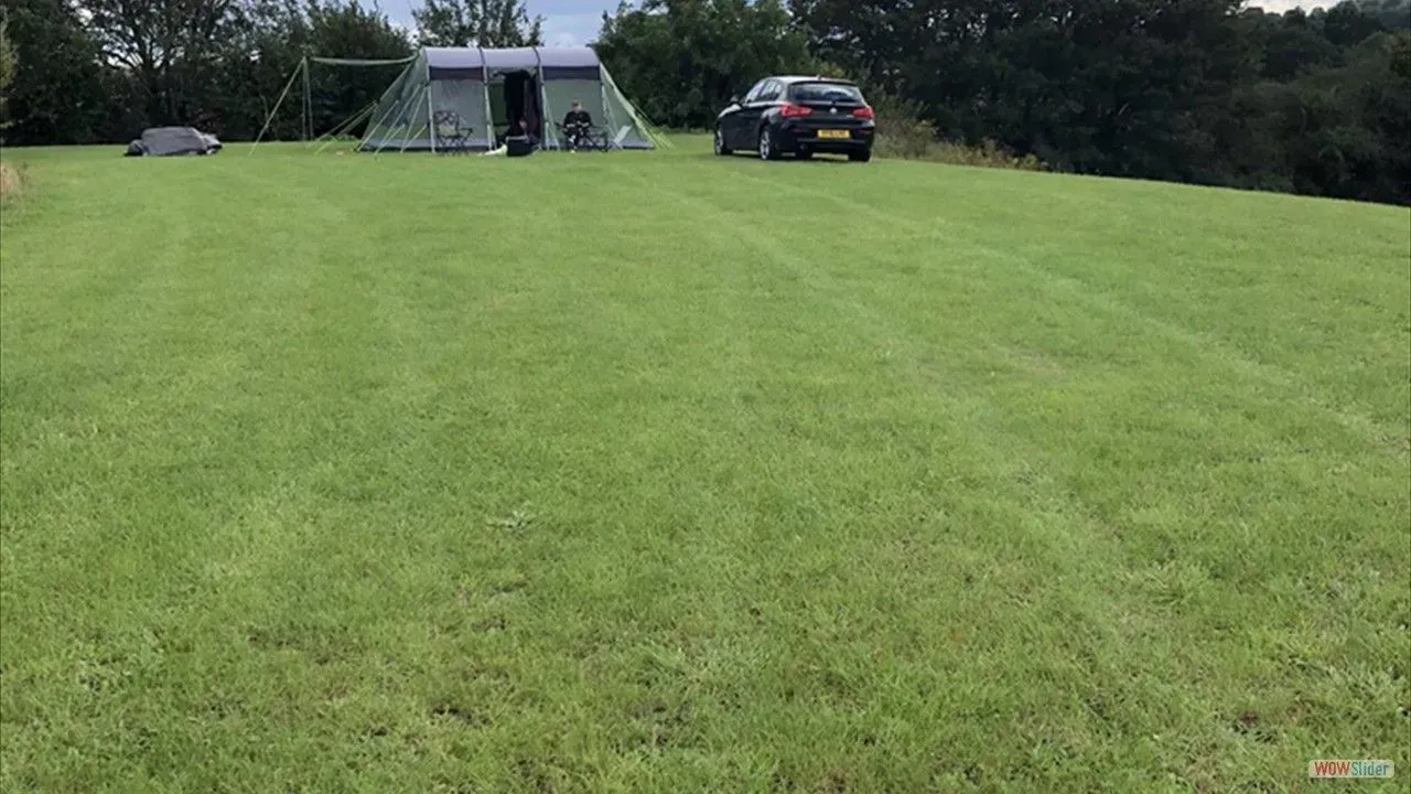 Large tent - pitch sizes are 10 x 8m