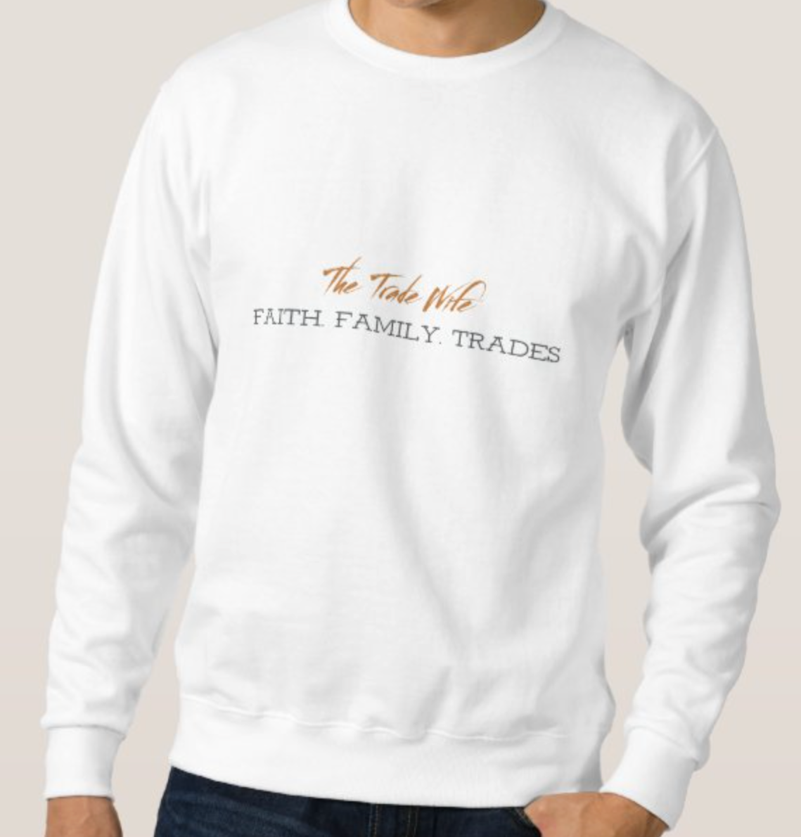 The Trade Wife White Cotton Crewneck