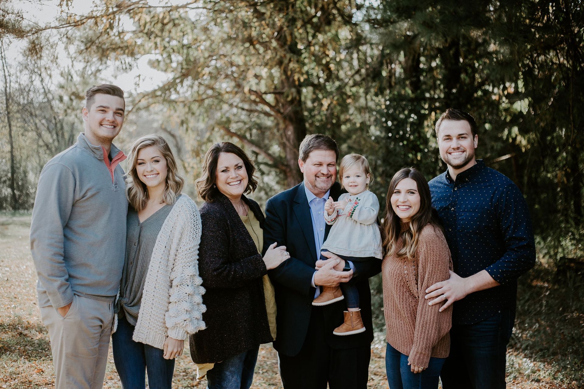 Photo of family/owners of Constant Companion Pet Crematorium. From L-R: Andrew Rogers, Allie Beth Rogers, Shelli Cody, Robbie Cody, Ivie Cody, Payton Cody, and Trae Cody