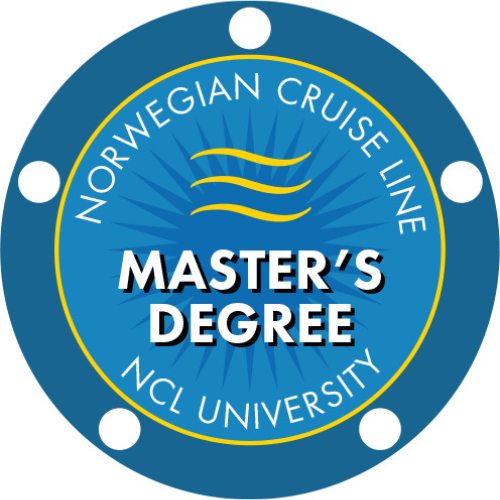 Norwegian Cruise Line - NCL University - Master's Degree Badge