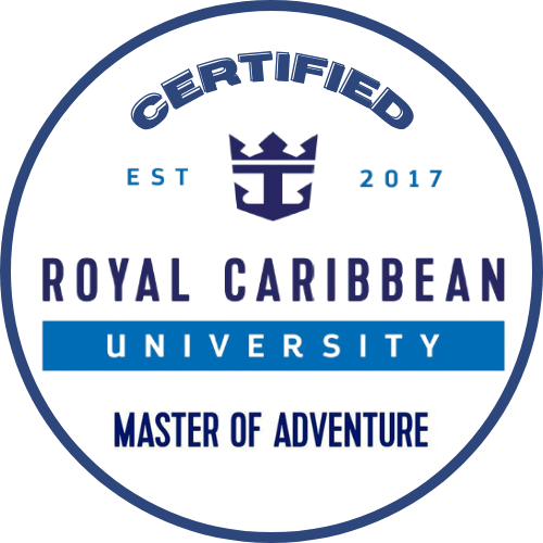 Royal Caribbean University - Master of Adventure badge.