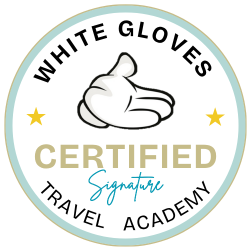 White Gloves Travel Company - Signature Certified badge.