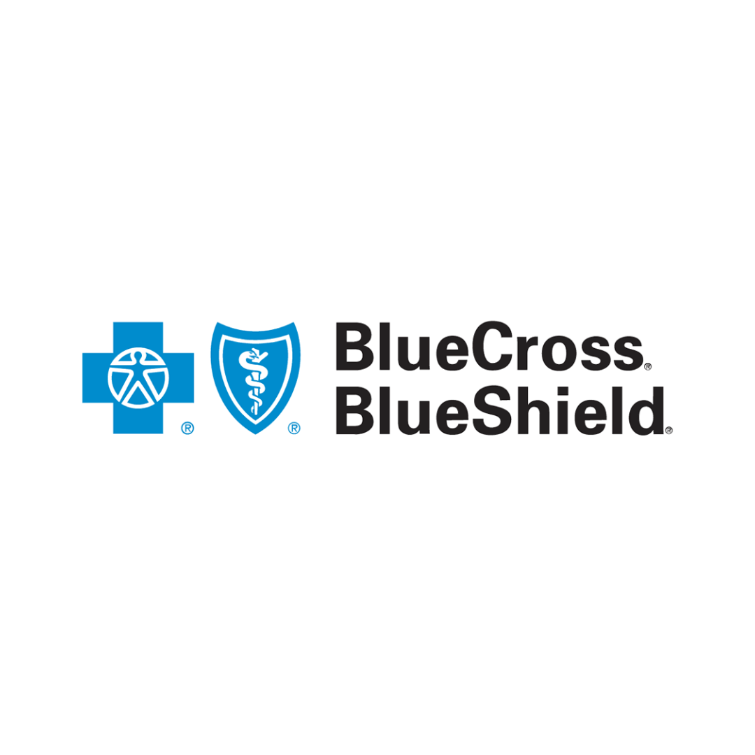 A blue cross blue shield logo on a white background.