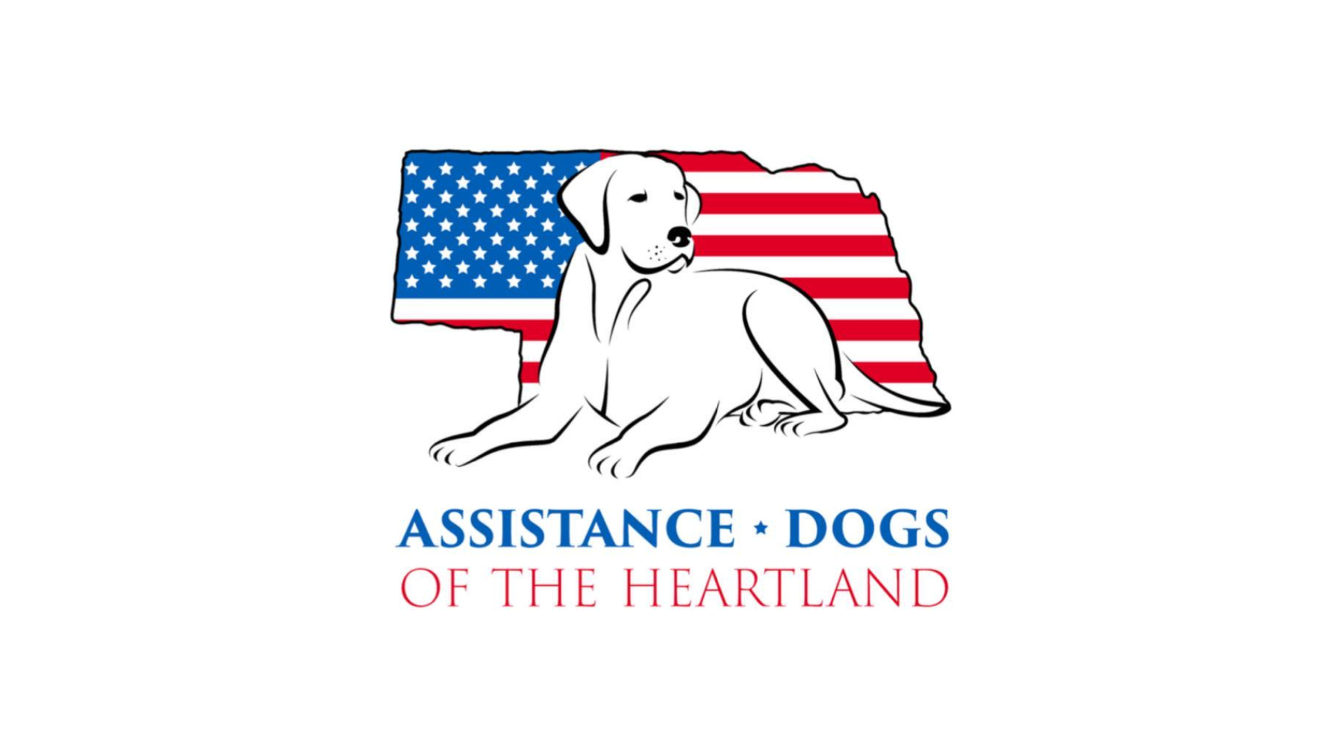 The logo for the assistance dogs of the heartland