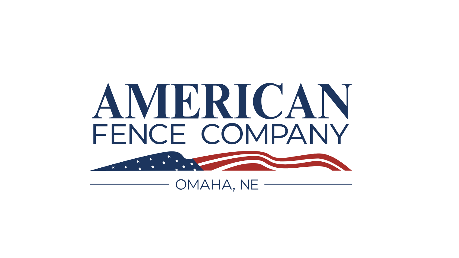 The logo for american fence company in omaha , ne.