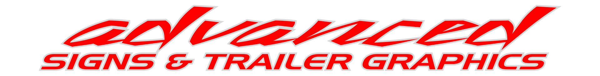 Advanced Signs & Trailer Graphics Green and white logo for