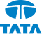 Blue TATA logo with a stylized "T" symbol.