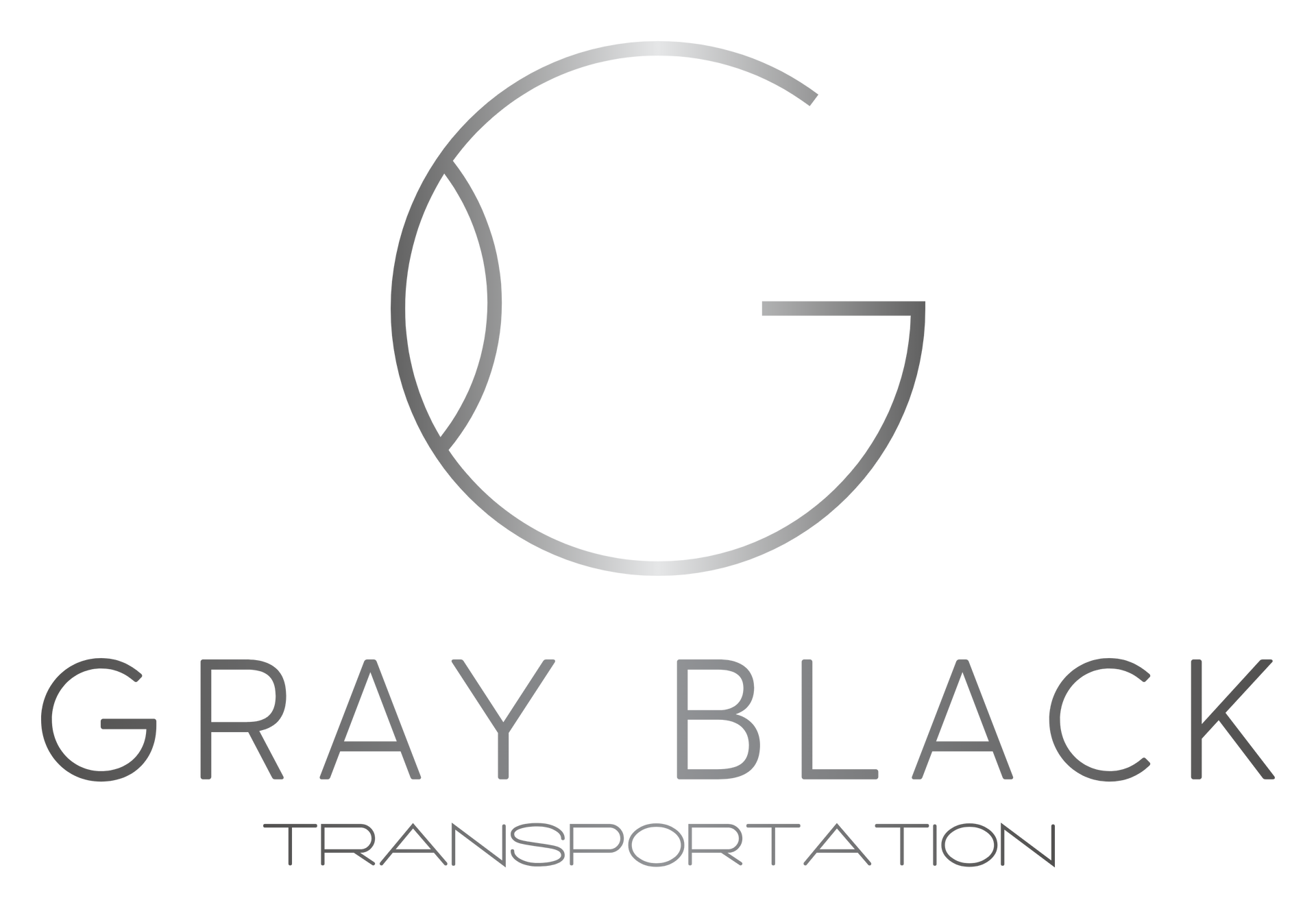 A logo for gray black experience driven with a g in the middle.